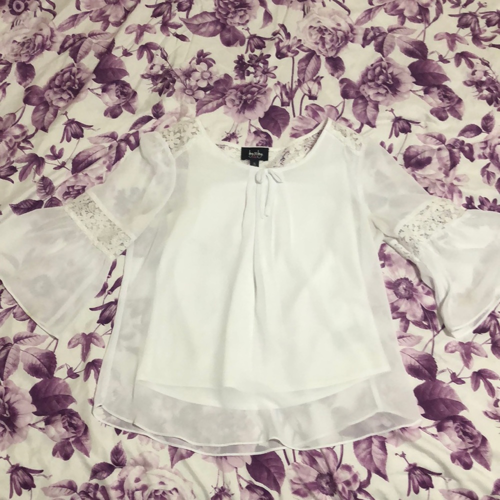Beautiful white lace blouse